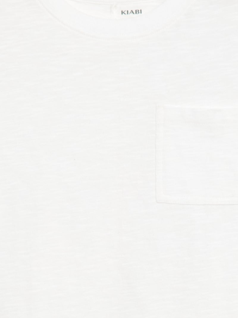 Camiseta holgada Blanco - Kiabi