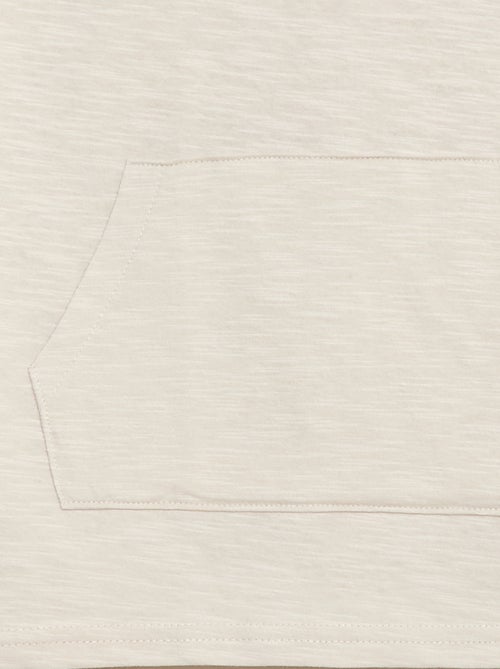 Camiseta holgada con bolsillo canguro - Kiabi