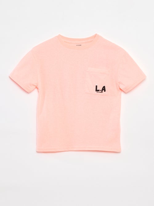 Camiseta holgada con bolsillo en el pecho - Kiabi