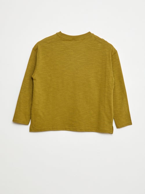 Camiseta holgada con bolsillo tipo canguro - Kiabi