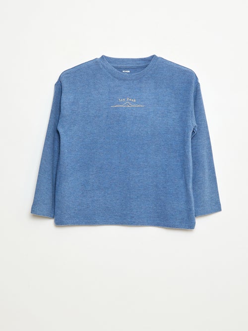 Camiseta holgada con diseño en el pecho - Kiabi