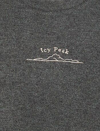 Camiseta corte holgado con diseño en el pecho