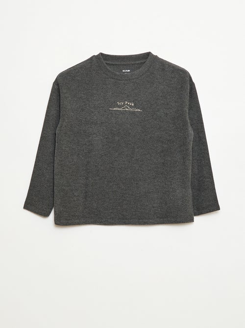 Camiseta holgada con diseño en el pecho - Kiabi