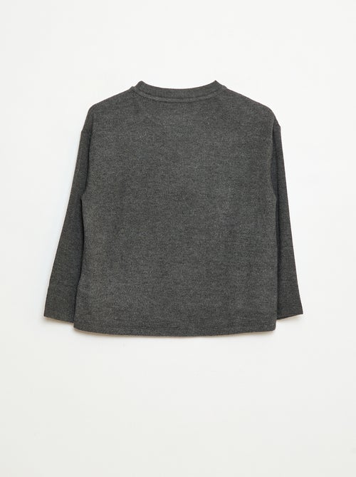 Camiseta holgada con diseño en el pecho - Kiabi