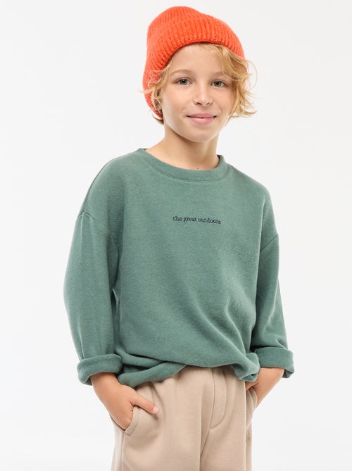 Camiseta holgada con diseño en el pecho - Kiabi