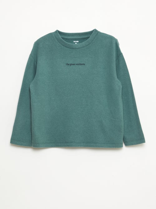 Camiseta holgada con diseño en el pecho - Kiabi