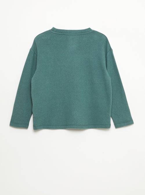 Camiseta holgada con diseño en el pecho - Kiabi