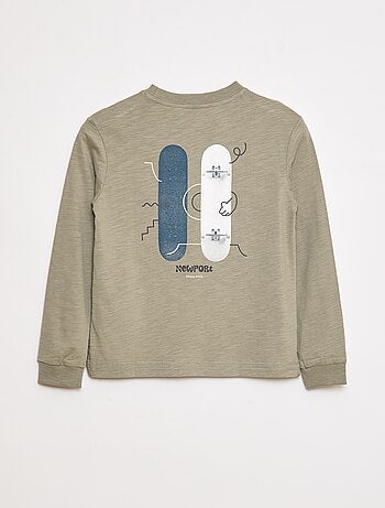 Camiseta holgada estampada skate