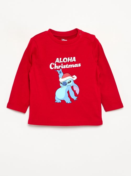Camiseta holgada de manga larga "Disney" "Stitch" - Kiabi