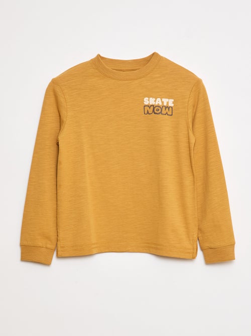 Camiseta holgada estampada skate - Kiabi