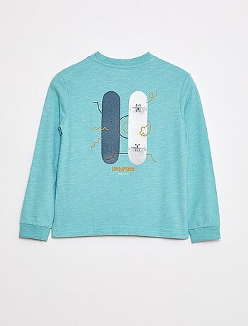 Camiseta holgada estampada skate