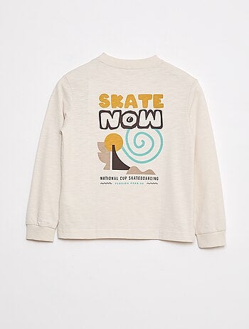 Camiseta holgada estampada skate