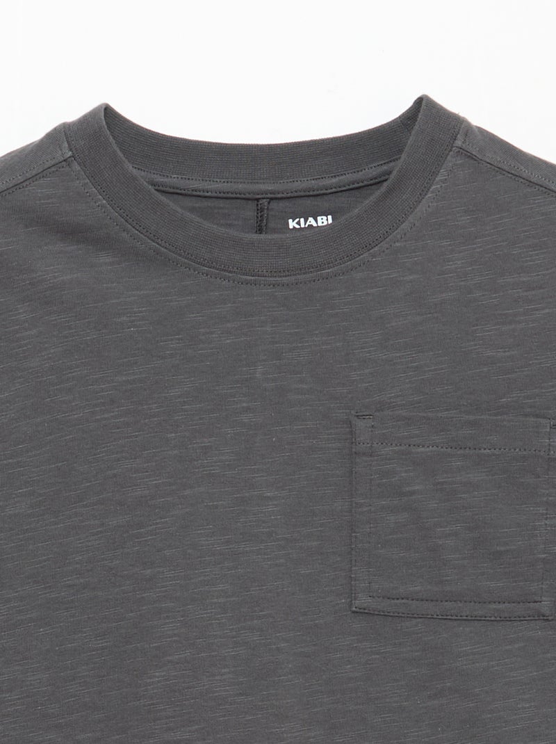 Camiseta holgada Gris - Kiabi