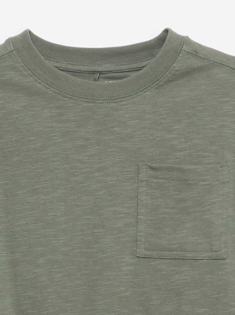 Camiseta holgada Kaki - Kiabi
