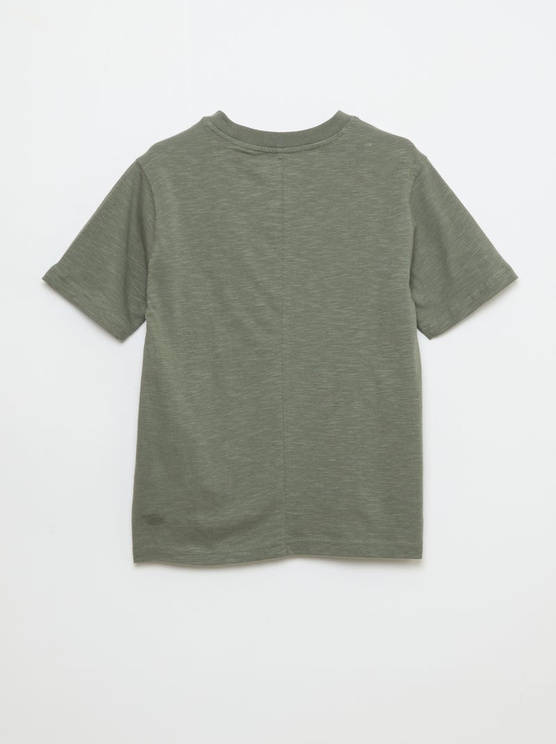 Camiseta holgada Kaki - Kiabi