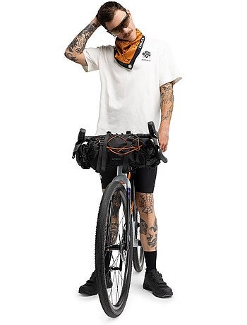Camiseta holgada manga corta cicloturismo hombre ciclismo hombre exploring sand