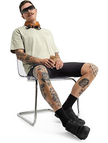 Camiseta holgada manga corta cicloturismo hombre ciclismo hombre herb