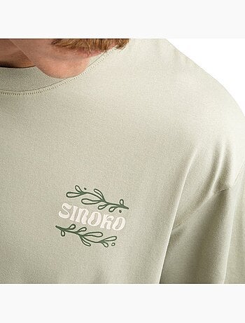 Camiseta holgada manga corta cicloturismo hombre ciclismo hombre herb