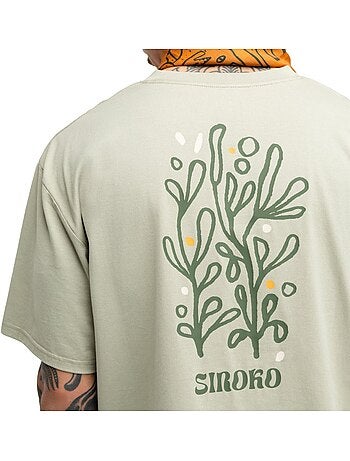 Camiseta holgada manga corta cicloturismo hombre ciclismo hombre herb