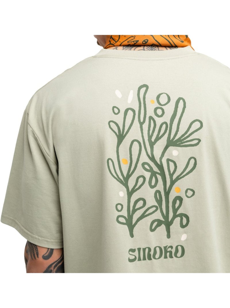 Camiseta holgada manga corta cicloturismo hombre ciclismo hombre herb Verde - Kiabi