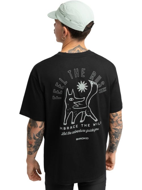 Camiseta holgada manga corta cicloturismo hombre ciclismo hombre rush - Kiabi