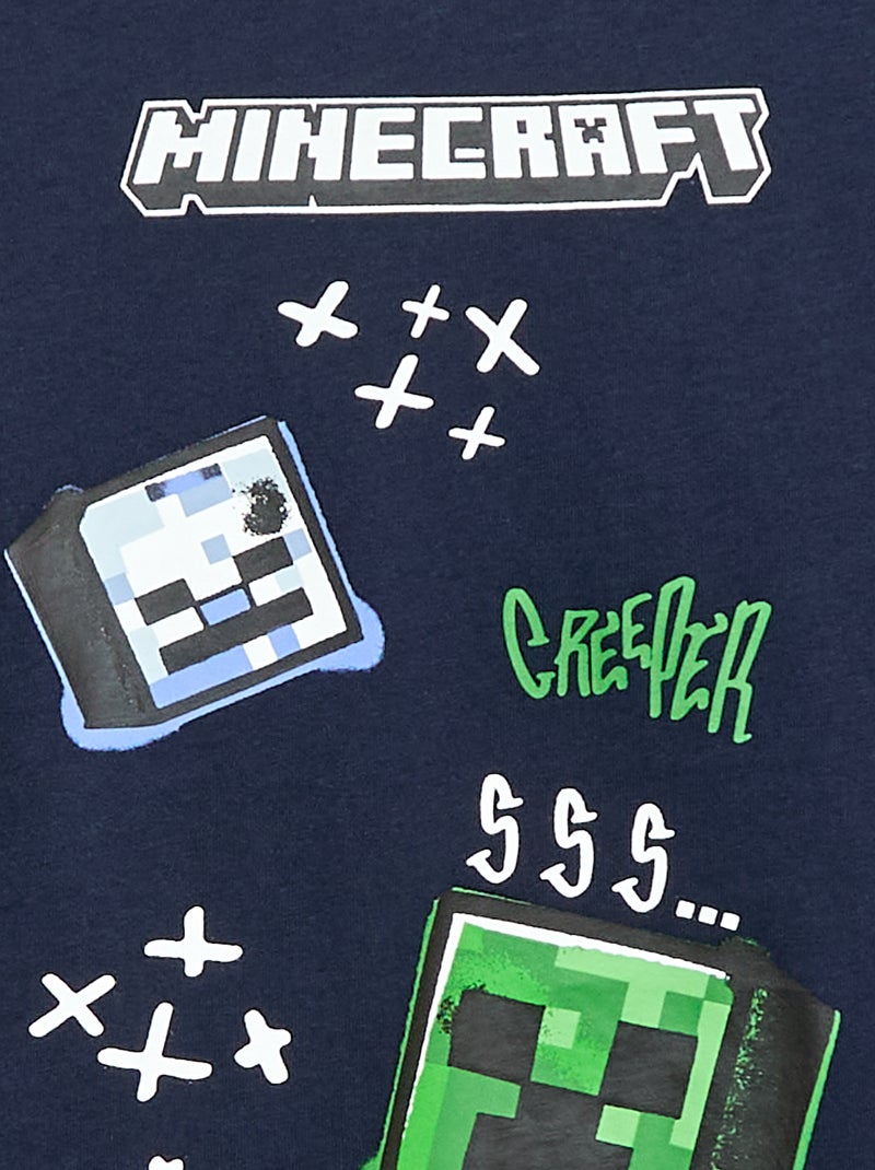 Camiseta holgada 'Minecraft' Azul - Kiabi