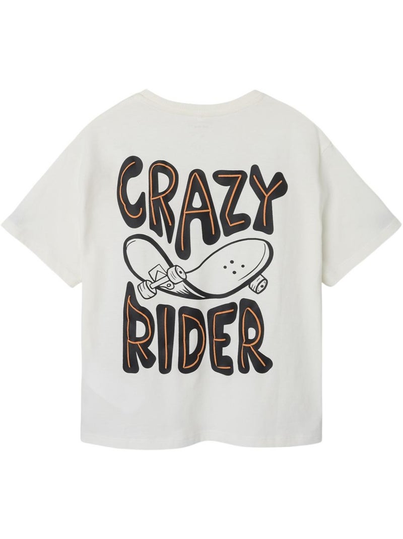 Camiseta Holgada Name It para Niño Blanco - Kiabi