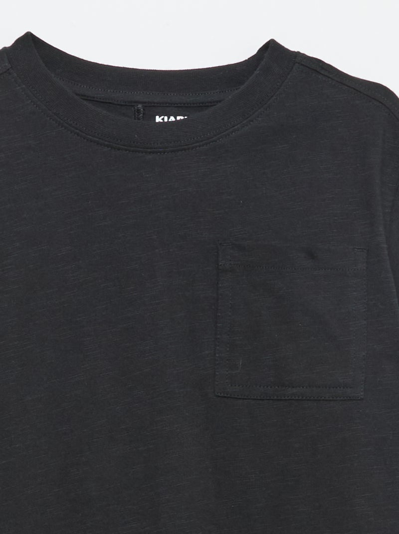 Camiseta holgada Negro - Kiabi