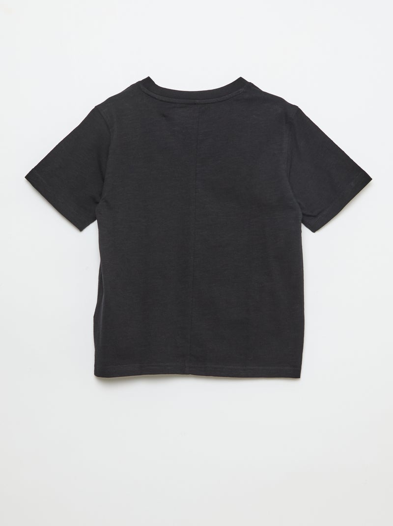 Camiseta holgada Negro - Kiabi