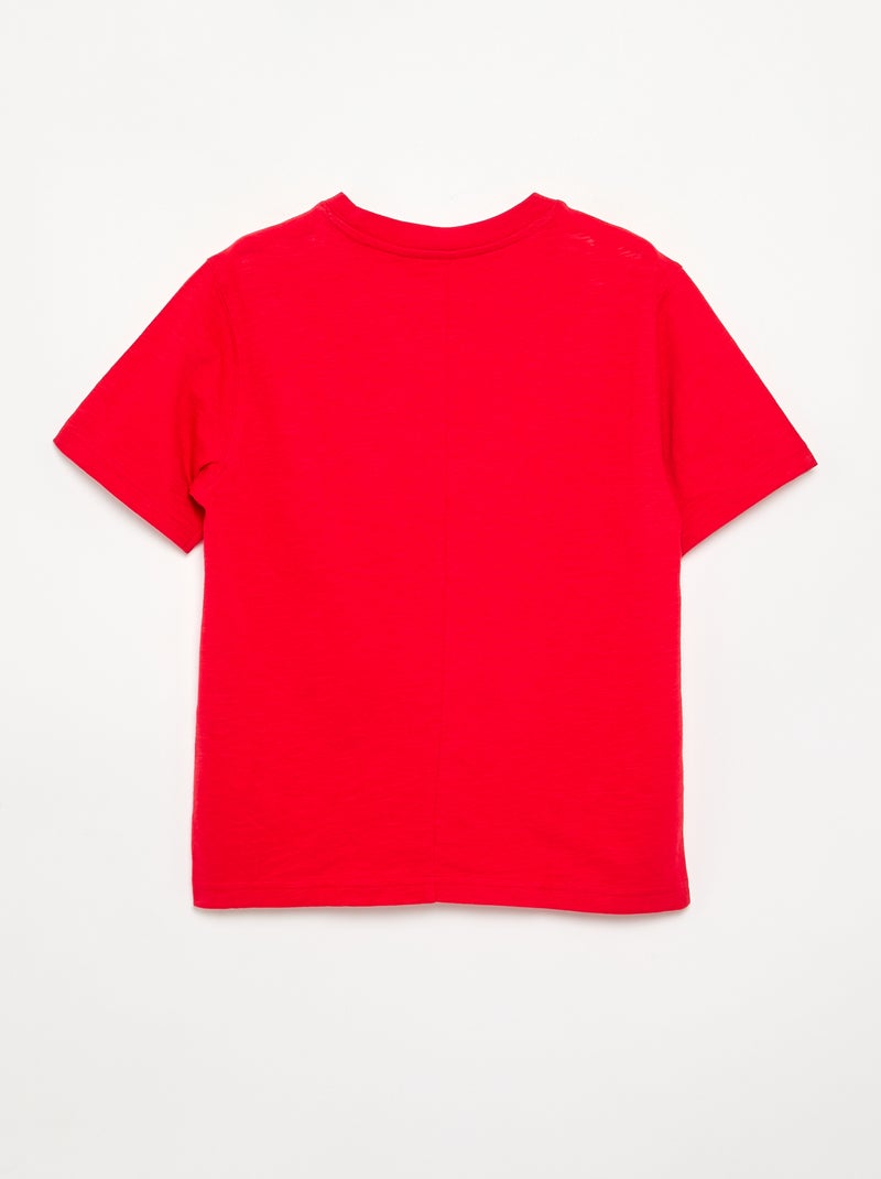 Camiseta holgada Rojo - Kiabi