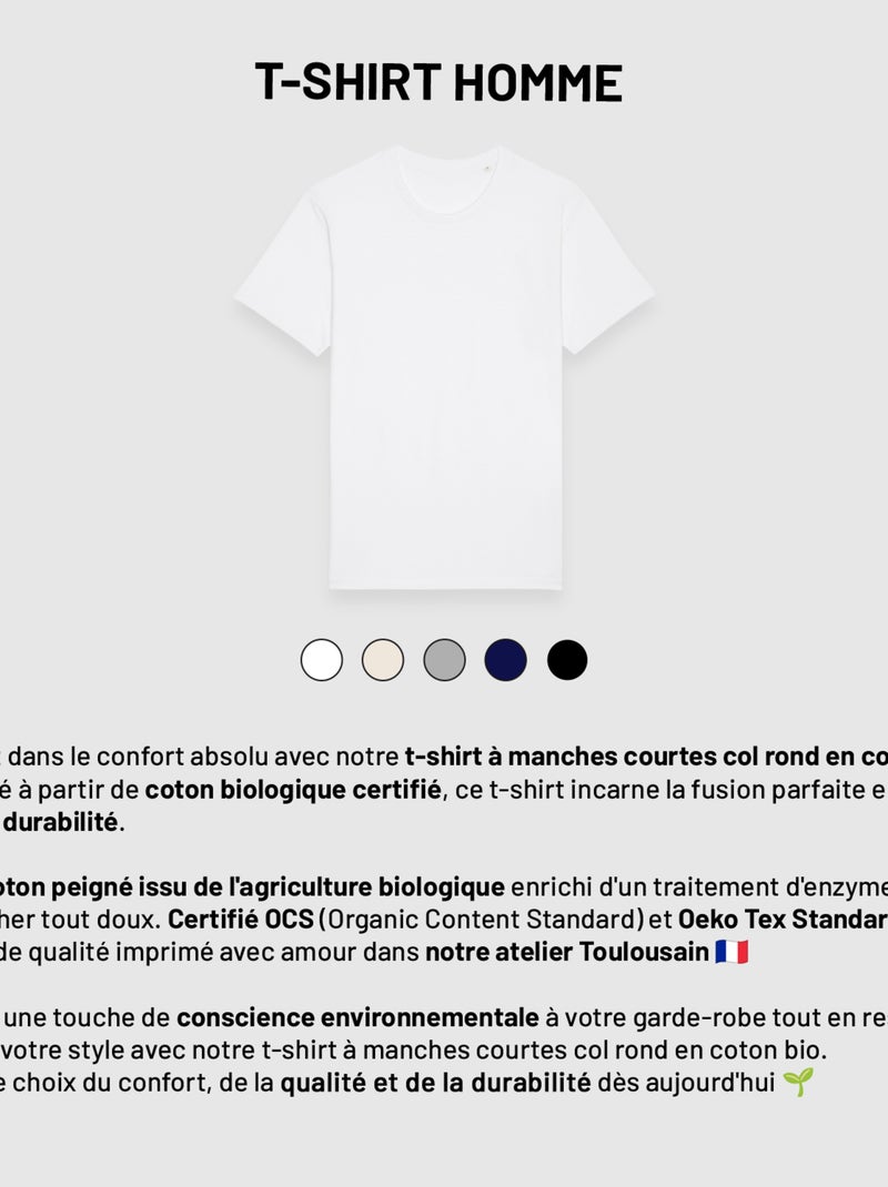 Camiseta Hombre - ALWAYS RIGHT DAD Azul marino - Kiabi