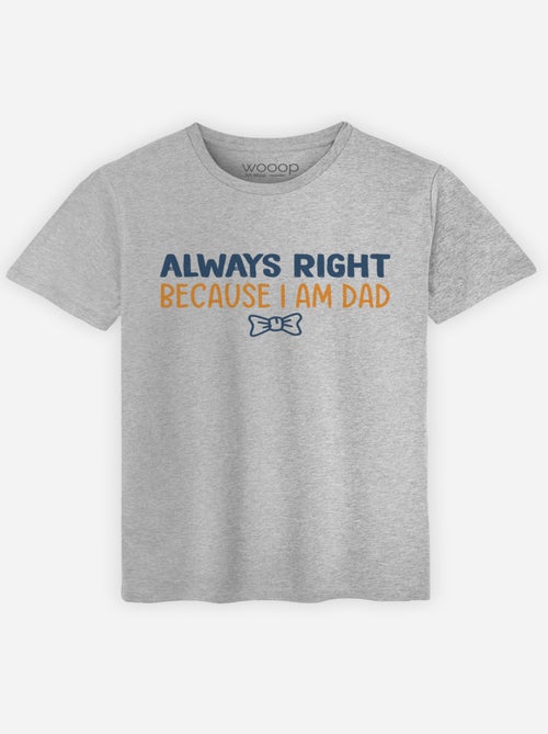 Camiseta Hombre - ALWAYS RIGHT DAD - Kiabi Camiseta Hombre - ALWAYS RIGHT DAD - Kiabi
