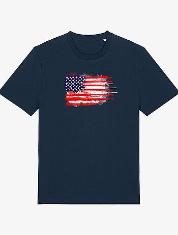 Camiseta Hombre - AMERICAN SPATTER FLAG