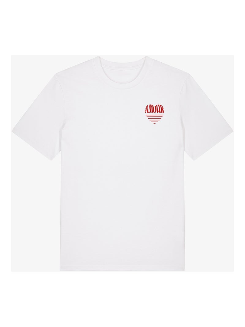 Camiseta Hombre - AMOUR COEUR 2 Blanco - Kiabi