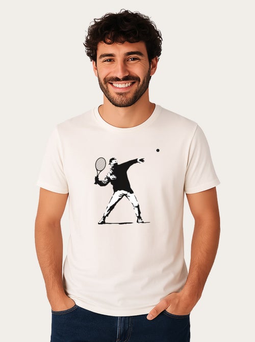 Camiseta Hombre - APOH BANKSY TENNIS - Kiabi