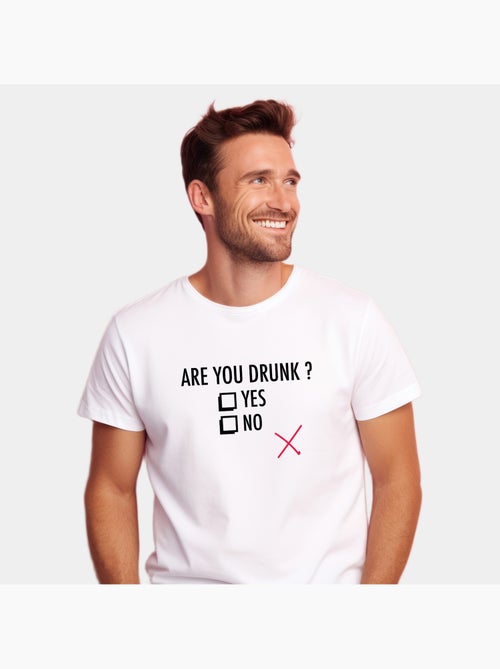 Camiseta Hombre - ARE YOU DRUNK - Kiabi