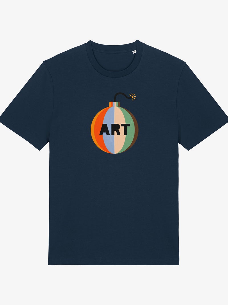 Camiseta Hombre - ART BOMB Azul marino - Kiabi