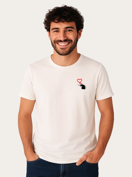 Camiseta Hombre - BANKSY LOVE RAT - Kiabi Camiseta Hombre - BANKSY LOVE RAT - Kiabi