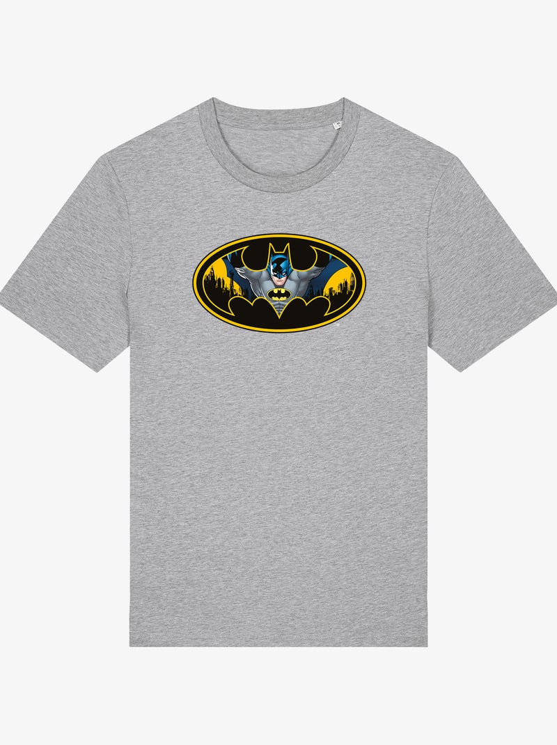 Camiseta Hombre - BATMAN LOGO COULEUR Gris jaspeado - Kiabi