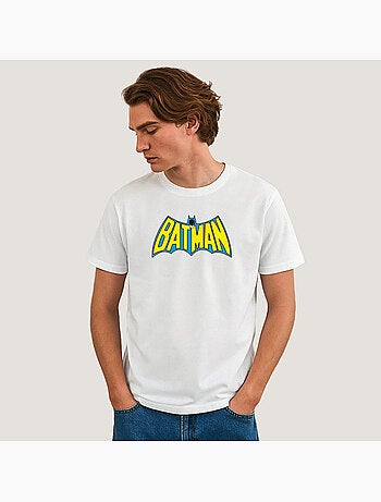 Camiseta Hombre - BATMAN LOGO YELLOW BLUE