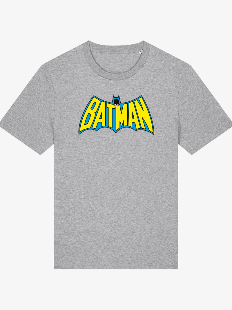 Camiseta Hombre - BATMAN LOGO YELLOW BLUE Gris jaspeado - Kiabi