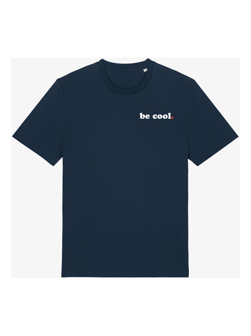 Camiseta Hombre - BE COOL CŒUR Azul marino - Kiabi