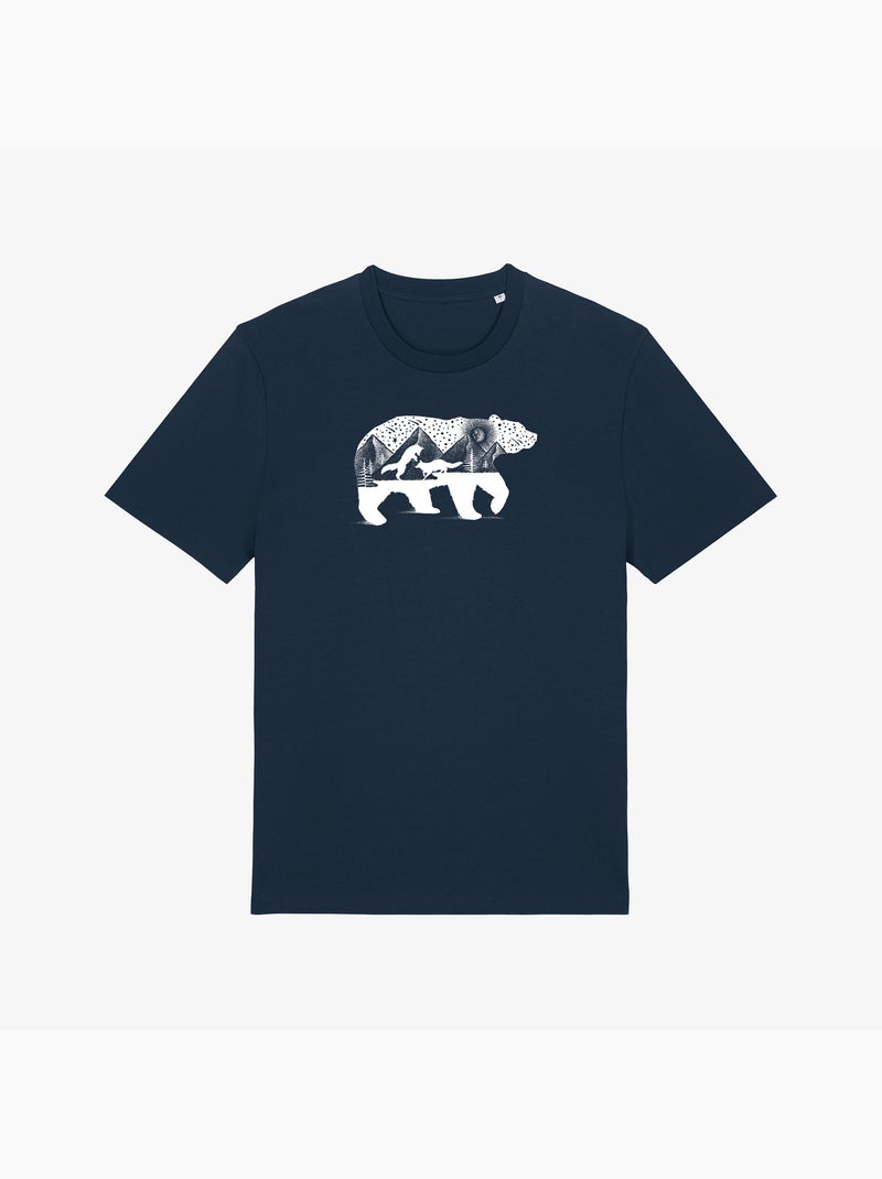 Camiseta Hombre - BEAR AND FOXES Azul marino - Kiabi