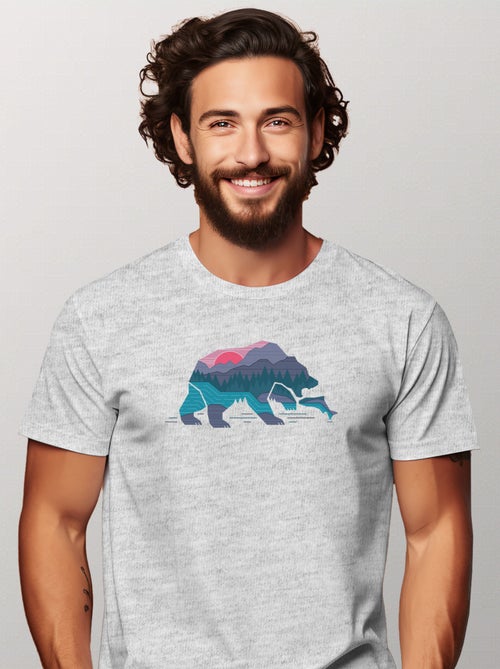 Camiseta Hombre - BEAR COUNTRY - Kiabi Camiseta Hombre - BEAR COUNTRY - Kiabi