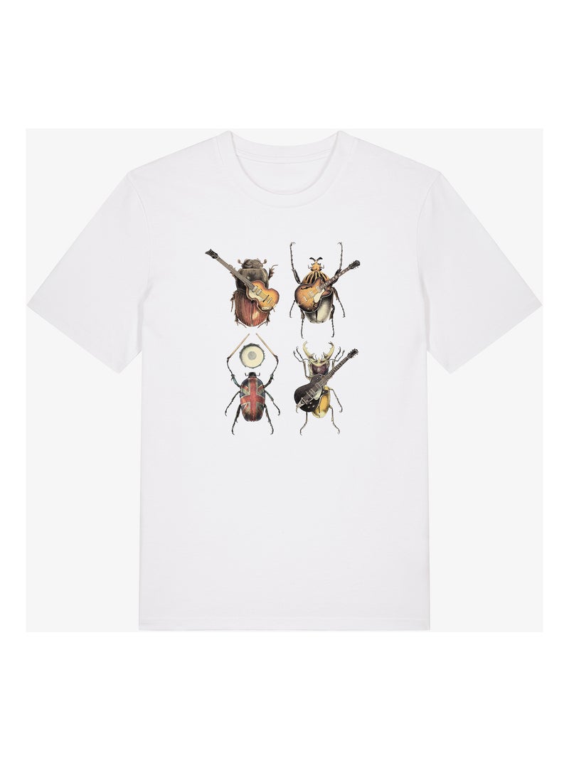 Camiseta Hombre - BEETLES Blanco - Kiabi