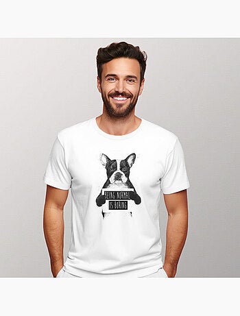Camiseta hombre - being normal is boring