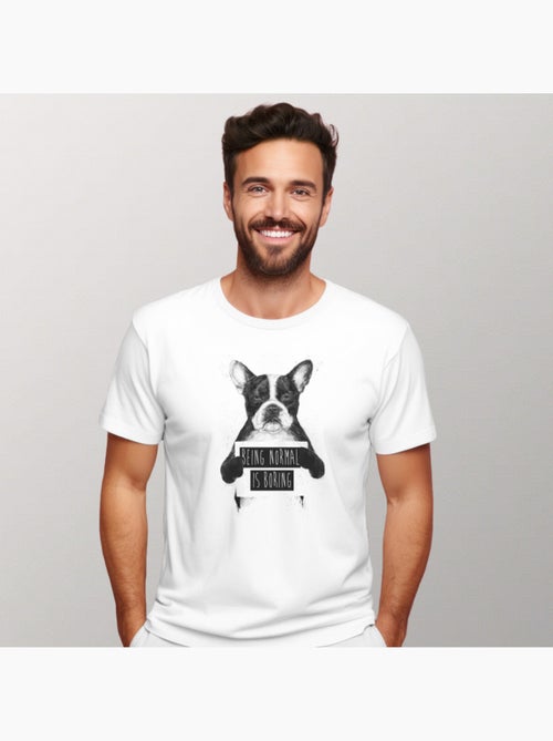 Camiseta Hombre - BEING NORMAL IS BORING - Kiabi Camiseta Hombre - BEING NORMAL IS BORING - Kiabi