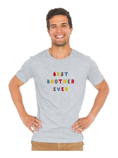 Camiseta Hombre - BEST BROTHER EVER COLORÉ WAF - Kiabi Camiseta Hombre - BEST BROTHER EVER COLORÉ WAF - Kiabi