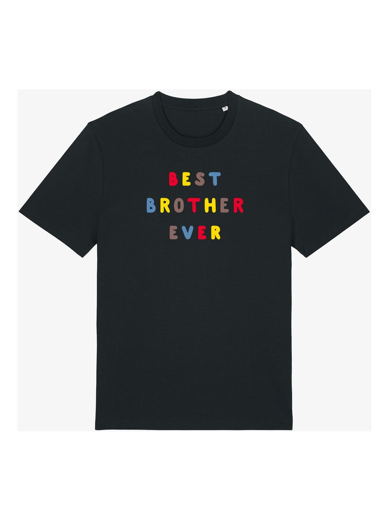 Camiseta Hombre - BEST BROTHER EVER COLORÉ WAF Negro - Kiabi