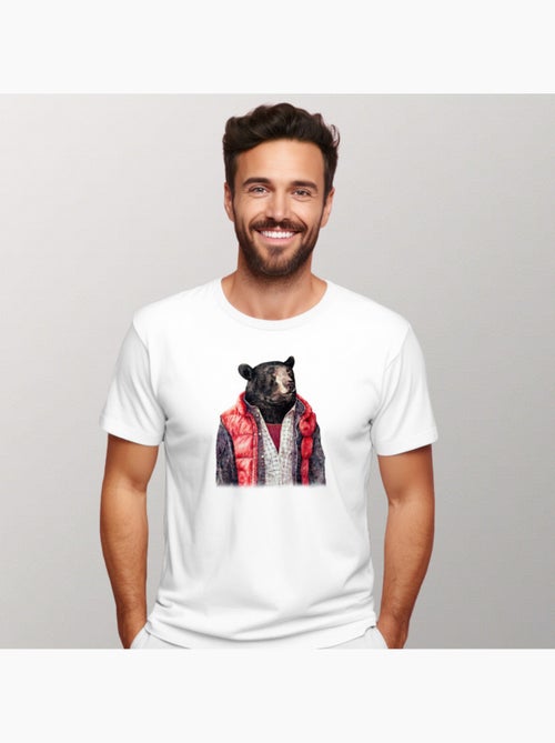 Camiseta Hombre - BLACK BEAR - Kiabi Camiseta Hombre - BLACK BEAR - Kiabi